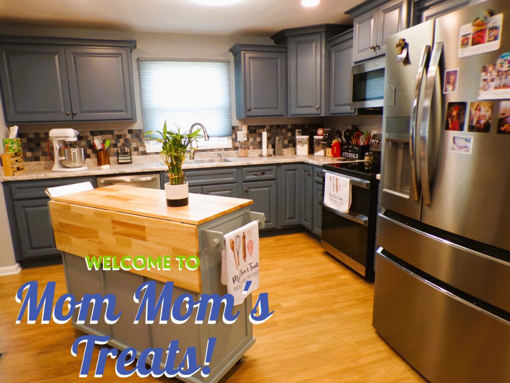 Cozy kitchen with wooden island and modern appliances ready for cooking.