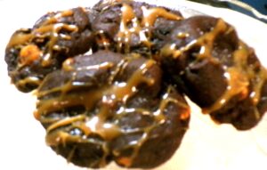 Delicious Salted Caramel chocolate chip with caramel sauce